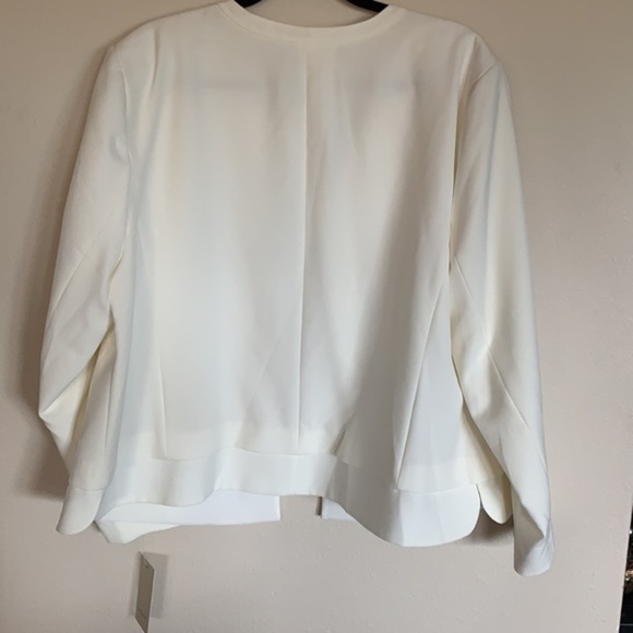 Oversized Blazer Nordstrom Fully Lined cream Blazer Jacket Zipper Pocket… - Picture 5 of 13